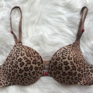 Maidenform Leopard Push Up Bra 34A